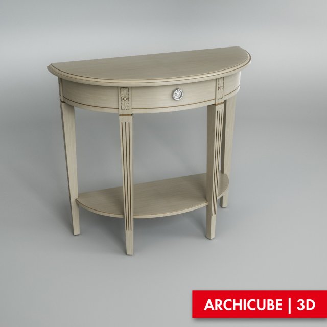 console table 002 3D 模型 .c4d .max .obj .3ds .fbx .stl .blend 
