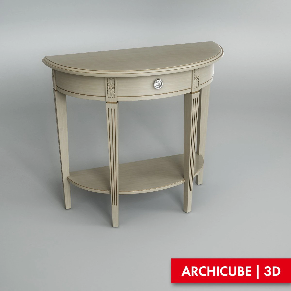 console table 002 3D Model .c4d .max .obj .3ds .fbx .stl .blend 
