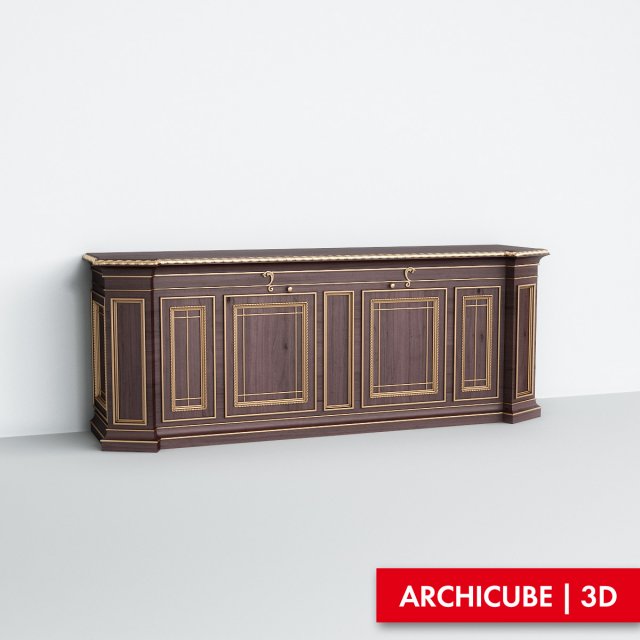 classic commode 3D-Modell .c4d .max .obj .3ds .fbx .stl .blend 