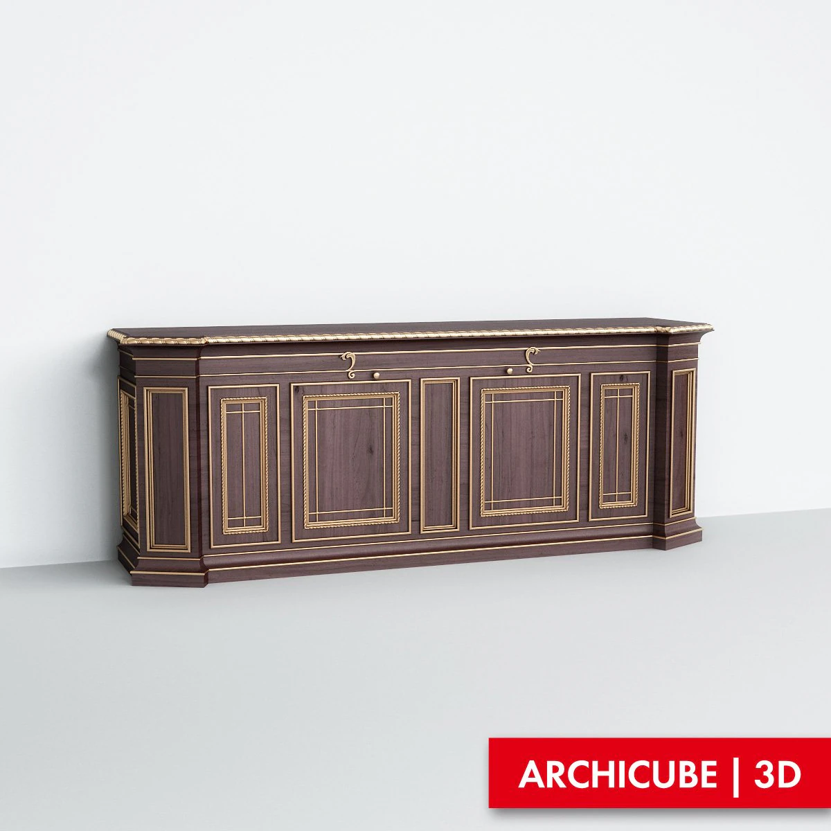 classic commode 3D Model .c4d .max .obj .3ds .fbx .stl .blend 