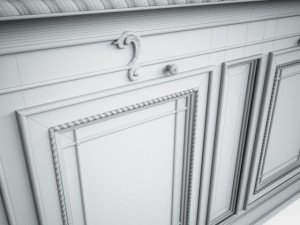 classic commode 3D-Modell
