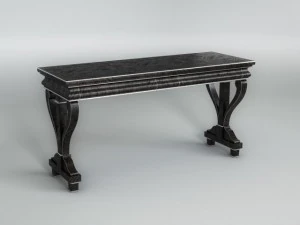 black console table 3D Model