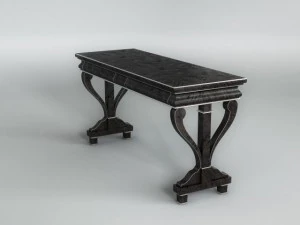 black console table 3D Model