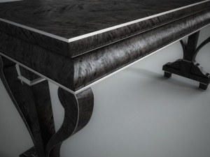 black console table 3D 模型