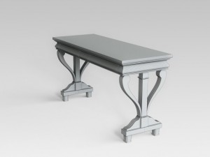 black console table 3D 模型