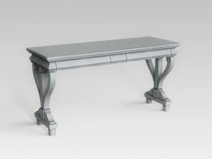 black console table 3D Model