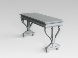 black console table 3D 模型