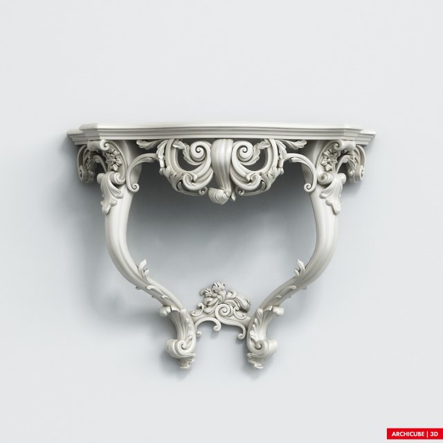 console table 070 Model 3D .c4d .max .obj .3ds .fbx .stl .blend 