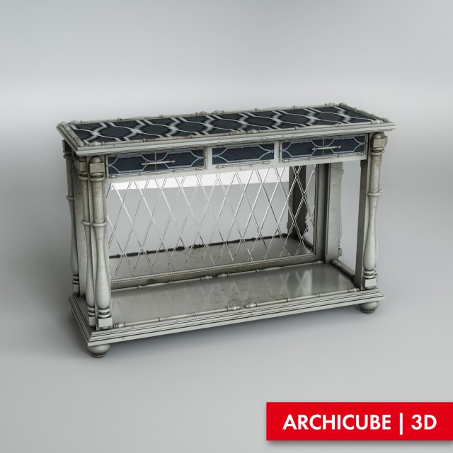 console table 080 3D Model .c4d .max .obj .3ds .fbx .stl .blend 