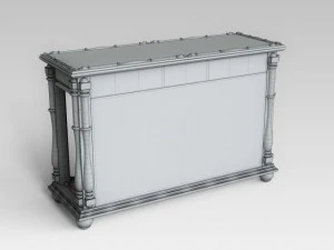 console table 080 3D Model