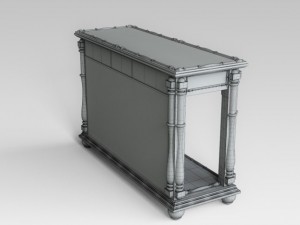 console table 080 3D Model
