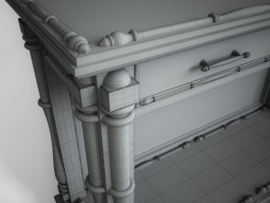 console table 080 3D Model