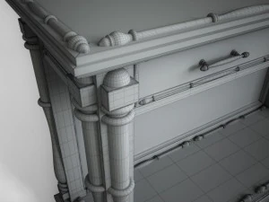 console table 080 3D Model