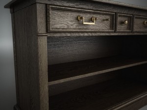 wooden console 3D Model