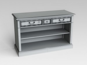 wooden console 3D Model