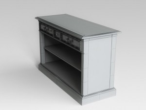 wooden console 3D Model