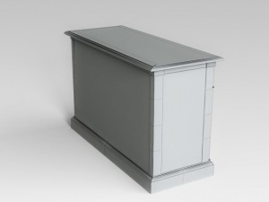 wooden console 3D Model