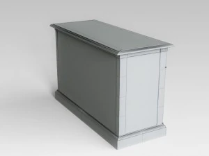 wooden console 3D Model