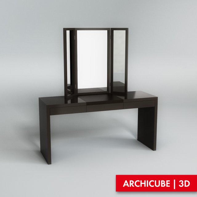 vanity table 3D मॉडल .c4d .max .obj .3ds .fbx .stl .blend 