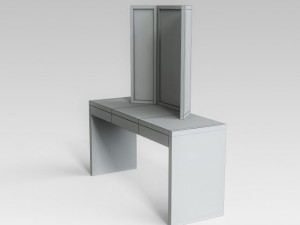 vanity table 3D मॉडल