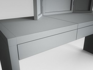 vanity table 3D मॉडल