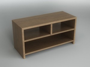 wooden console 3D Модель