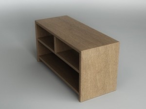 wooden console 3D Модель