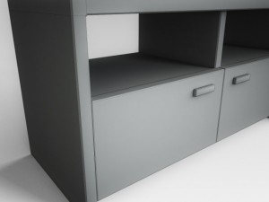 wooden console 3D Модель