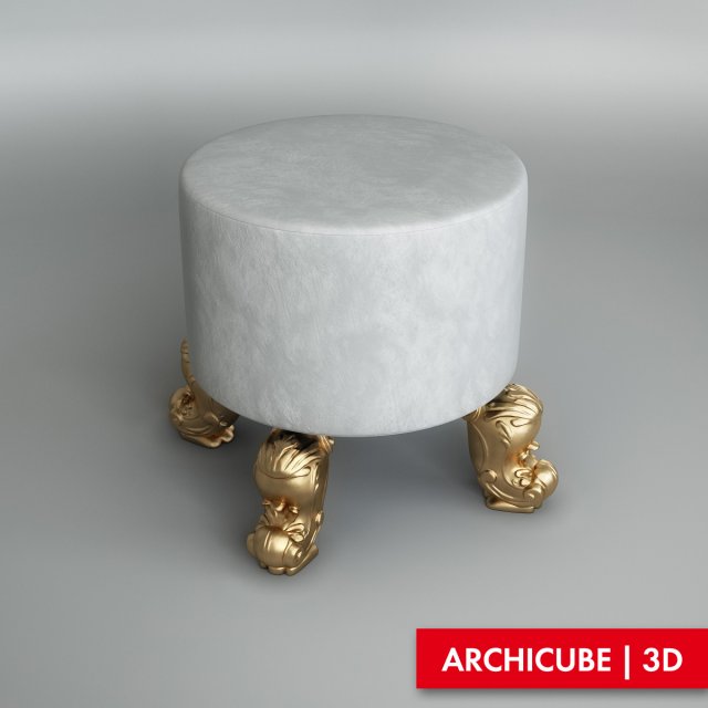 pouf Modello 3D .c4d .max .obj .3ds .fbx .stl .blend