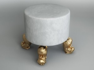pouf Modello 3D