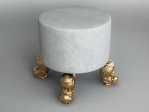 pouf Modello 3D