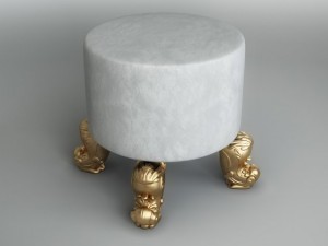pouf Modello 3D