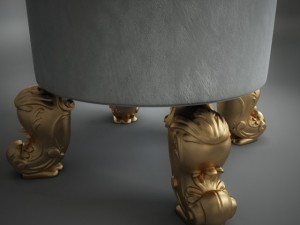 pouf Modello 3D