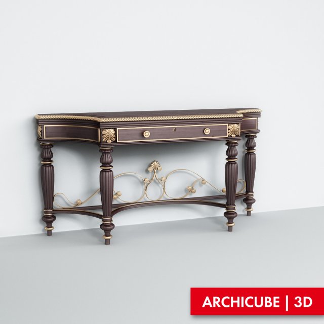 console table 3Dモデル .c4d .max .obj .3ds .fbx .stl .blend 