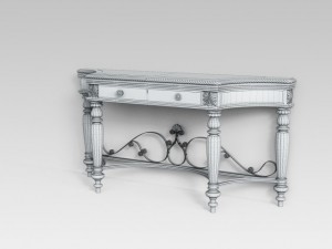 console table 3Dモデル