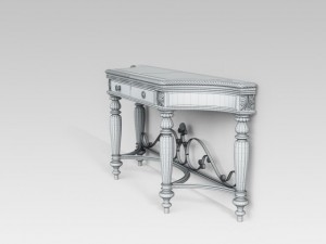 console table 3Dモデル