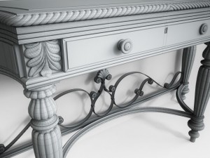 console table 3Dモデル