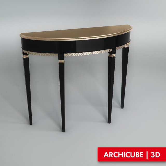 console table Model 3D .c4d .max .obj .3ds .fbx .stl .blend 