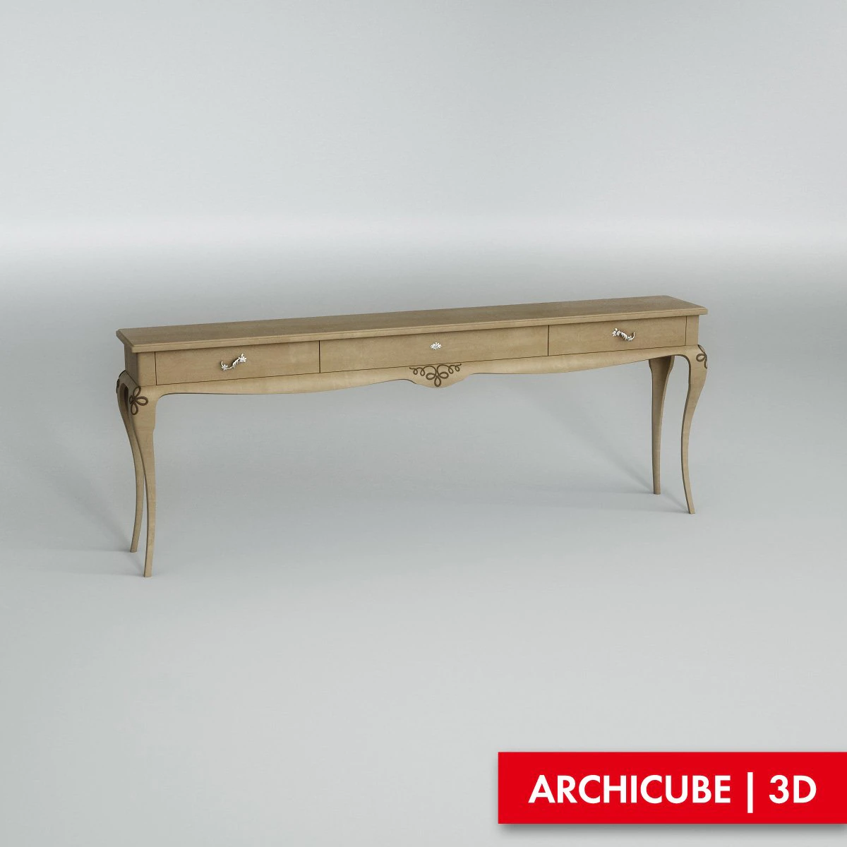 console table 3D Model .c4d .max .obj .3ds .fbx .stl .blend 