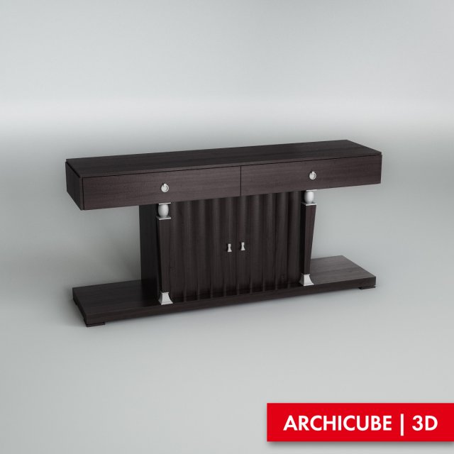console table 3D Model .c4d .max .obj .3ds .fbx .stl .blend 