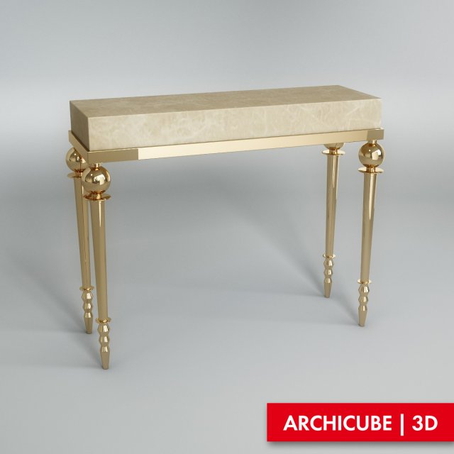 console table Modèle 3D .c4d .max .obj .3ds .fbx .stl .blend 
