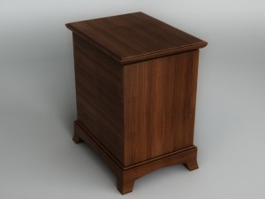 bedside table 3D 모델