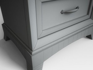 bedside table 3D 모델