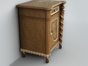 classic bedside table 3D Model