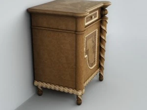classic bedside table 3D Model