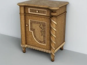 classic bedside table 3D Model