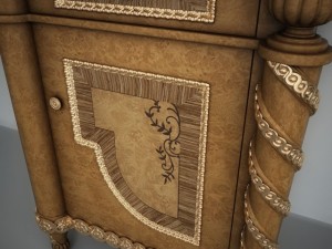 classic bedside table 3D Model