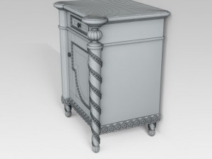 classic bedside table 3D Model