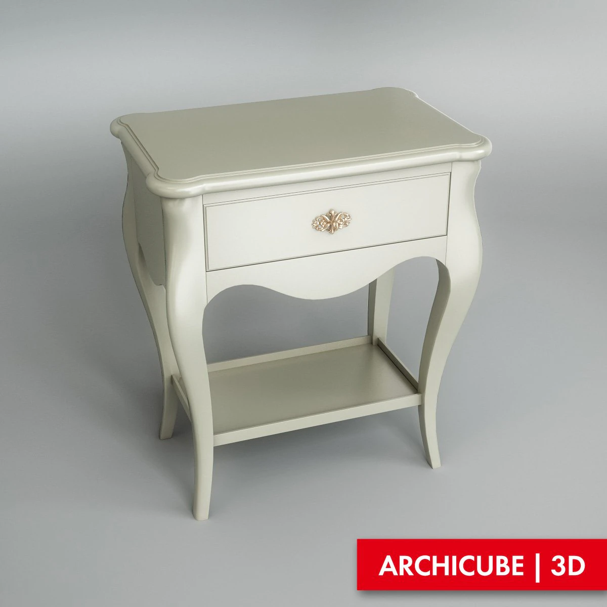 bedside table 3D Model .c4d .max .obj .3ds .fbx .stl .blend 