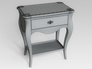 bedside table 3D 모델